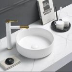 Above Counter Ceramic Basin - Matt White - Round - 355mm | PA3535MW