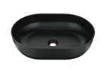 Above Counter Quartz Basin - Matt Black - Oval - 508mm | QZ50836-MB