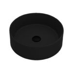 Above Counter Quartz Basin - Matt Black - Round - 410mm | QZ4141-MB