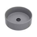 Above Counter Quartz Basin - Matt Grey - Round - 410mm | QZ4141-MG