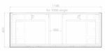 ABS RIVA FS1200-AO BALI FLUTED FREESTANDING VANITY 1200MM SINGLE BOWL AMERICAN OAK - Urban Designs Bathroom and Kitchen