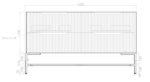 ABS RIVA FS1500-MW BALI FLUTED FREESTANDING VANITY 1500MM SINGLE BOWL MATTE WHITE - Urban Designs Bathroom and Kitchen
