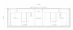 ABS RIVA FS1500D-WO BALI FLUTED FREESTANDING VANITY 1500MM DOUBLE BOWL WHITE OAK - Urban Designs Bathroom and Kitchen