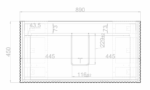 ABS RIVA FS900-WO BALI FLUTED FREESTANDING VANITY 900MM WHITE OAK - Urban Designs Bathroom and Kitchen