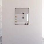 ABS RIVA ME-BF WALL MOUNTED FRAMED RECTANGLE MIRROR MATTE BLACK - Urban Designs Bathroom and Kitchen