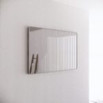ABS RIVA ME-BN WALL MOUNTED FRAMED RECTANGLE MIRROR BRUSHED NICKEL - Urban Designs Bathroom and Kitchen