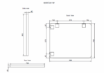 ABS RIVA ME-BN WALL MOUNTED FRAMED RECTANGLE MIRROR BRUSHED NICKEL - Urban Designs Bathroom and Kitchen
