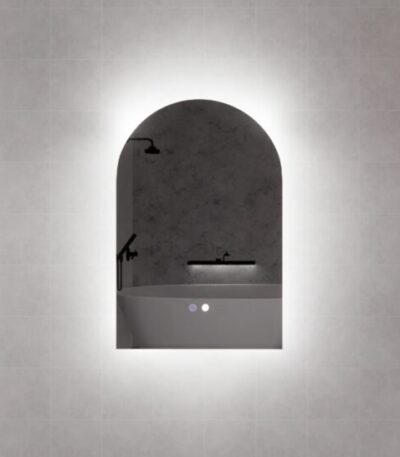 ABS RIVA MLED-AR1 BACKLIT FRAMLESS LED MIRROR ARCH - Urban Designs Bathroom and Kitchen