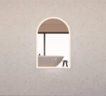 ABS RIVA MLED-AR2-GF WALL MOUNTED FRAMED LED ARCH MIRROR BRUSHED GOLD - Urban Designs Bathroom and Kitchen
