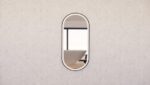ABS RIVA MLED-O1-BF WALL MOUNTED FRAMED LED OVAL MIRROR MATTE BLACK - Urban Designs Bathroom and Kitchen