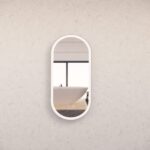 ABS RIVA MLED-O1-BN WALL MOUNTED FRAMED LED OVAL MIRROR BRUSHED NICKEL - Urban Designs Bathroom and Kitchen