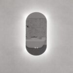 ABS RIVA MLED-O2 BACKLIT FRAMLESS LED MIRROR OVAL - Urban Designs Bathroom and Kitchen