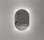ABS RIVA MLED-O2 BACKLIT FRAMLESS LED MIRROR OVAL - Urban Designs Bathroom and Kitchen