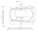 ABS RIVA MLED-O2 BACKLIT FRAMLESS LED MIRROR OVAL - Urban Designs Bathroom and Kitchen