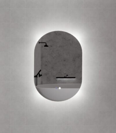 ABS RIVA MLED-O2 BACKLIT FRAMLESS LED MIRROR OVAL - Urban Designs Bathroom and Kitchen