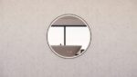 ABS RIVA MLED-R3-BF WALL MOUNTED FRAMED LED ROUND MIRROR MATTE BLACK - Urban Designs Bathroom and Kitchen