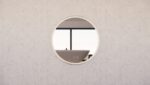 ABS RIVA MLED-R3-GF WALL MOUNTED FRAMED LED ROUND MIRROR BRUSHED GOLD - Urban Designs Bathroom and Kitchen
