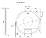 ABS RIVA MLED-R4 BACKLIT FRAMLESS LED MIRROR ROUND - Urban Designs Bathroom and Kitchen