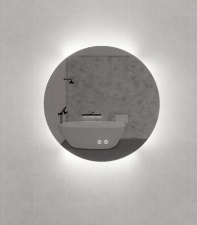 ABS RIVA MLED-R4 BACKLIT FRAMLESS LED MIRROR ROUND - Urban Designs Bathroom and Kitchen