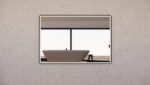 ABS RIVA MLED-S4-BF WALL MOUNTED FRAMED LED RECTANGLE MIRROR MATTE BLACK - Urban Designs Bathroom and Kitchen