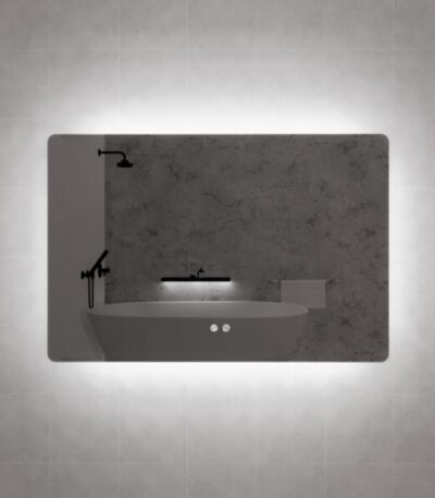 ABS RIVA MLED-S5 BACKLIT FRAMLESS LED MIRROR SQUARE & RECTANGLE - Urban Designs Bathroom and Kitchen