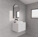 ABS RIVA WH600-MW VIENNA FLUTED WALL HUNG VANITY 600MM MATTE WHITE - Urban Designs Bathroom and Kitchen