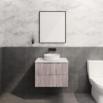 ABS RIVA WH750-WO BALI FLUTED WALL HUNG VANITY 750MM WHITE OAK - Urban Designs Bathroom and Kitchen