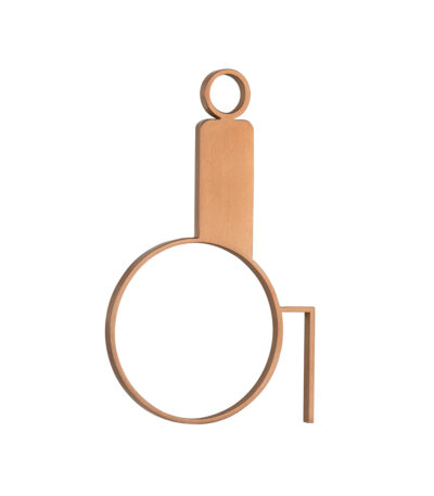 Accessible Restroom Sign - 120mm - Brushed Copper