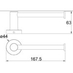 ACL 21808 RUBY TOILET ROLL HOLDER CHROME - Urban Designs Bathroom and Kitchen