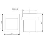 ACL 5607-2 EDEN TUMBLER HOLDER CHROME & COLOURED - Urban Designs Bathroom and Kitchen