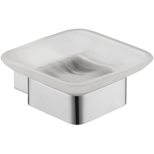 ACL 6403 ROSA SOAP DISH CHROME / MATTE BLACK - Urban Designs Bathroom and Kitchen