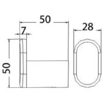 ACL 7310 DOVE ROBE HOOK CHROME - Urban Designs Bathroom and Kitchen