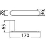 ACL 7311 DOVE TOILET ROLL HOLDER CHROME - Urban Designs Bathroom and Kitchen