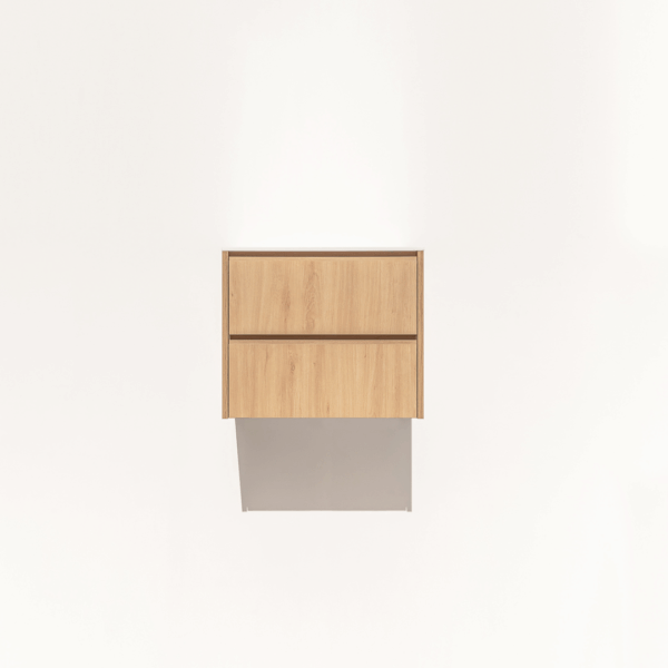 Addison 2-Drawer 600mm - Pure Oak - 1 Cut-Out