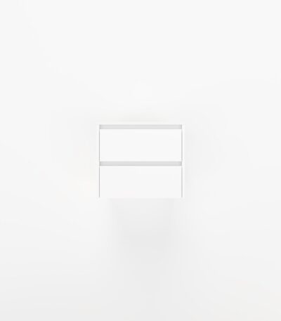 Addison 2-Drawer 600mm - White - 1 Cut-Out