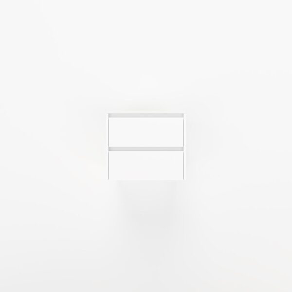 Addison 2-Drawer 600mm - White - 1 Cut-Out