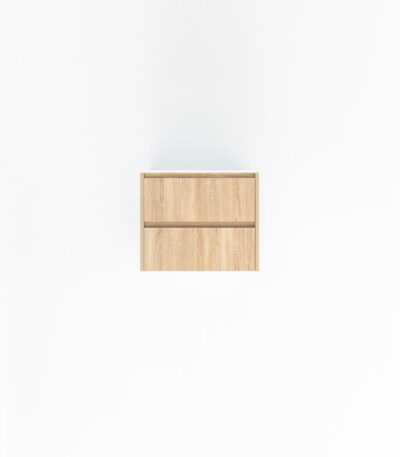 Addison 2-Drawer 600mm - White Ash Oak - 1 Cut-Out