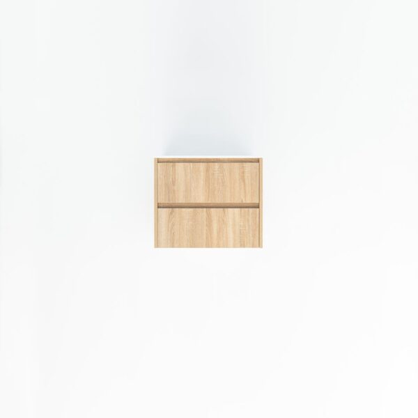 Addison 2-Drawer 600mm - White Ash Oak - 1 Cut-Out