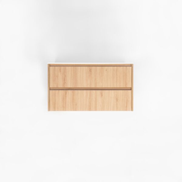 Addison 2-Drawer 900mm - Pure Oak - 1 Cut-Out