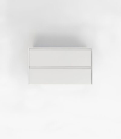 Addison 2-Drawer 900mm - White - 1 Cut-Out