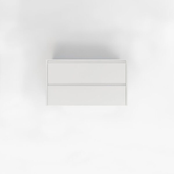 Addison 2-Drawer 900mm - White - 1 Cut-Out