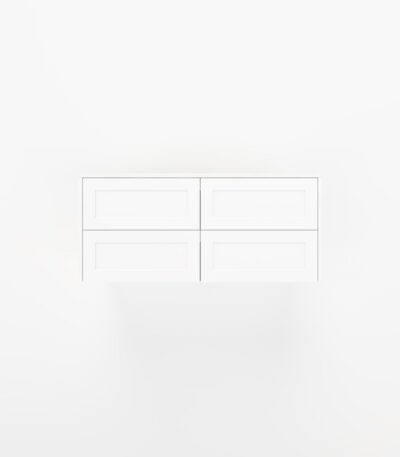 Addison 4-Drawer 1164mm - Shaker - Matte White - 1 Cut-Out