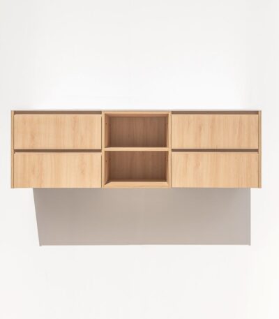 Addison 4-Drawer with Shelves 1614mm - Pure Oak