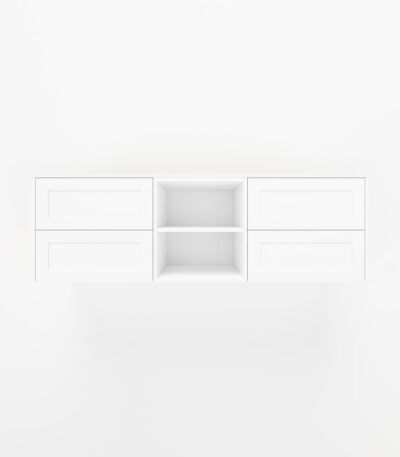 Addison 4-Drawer with Shelves 1614mm - Shaker