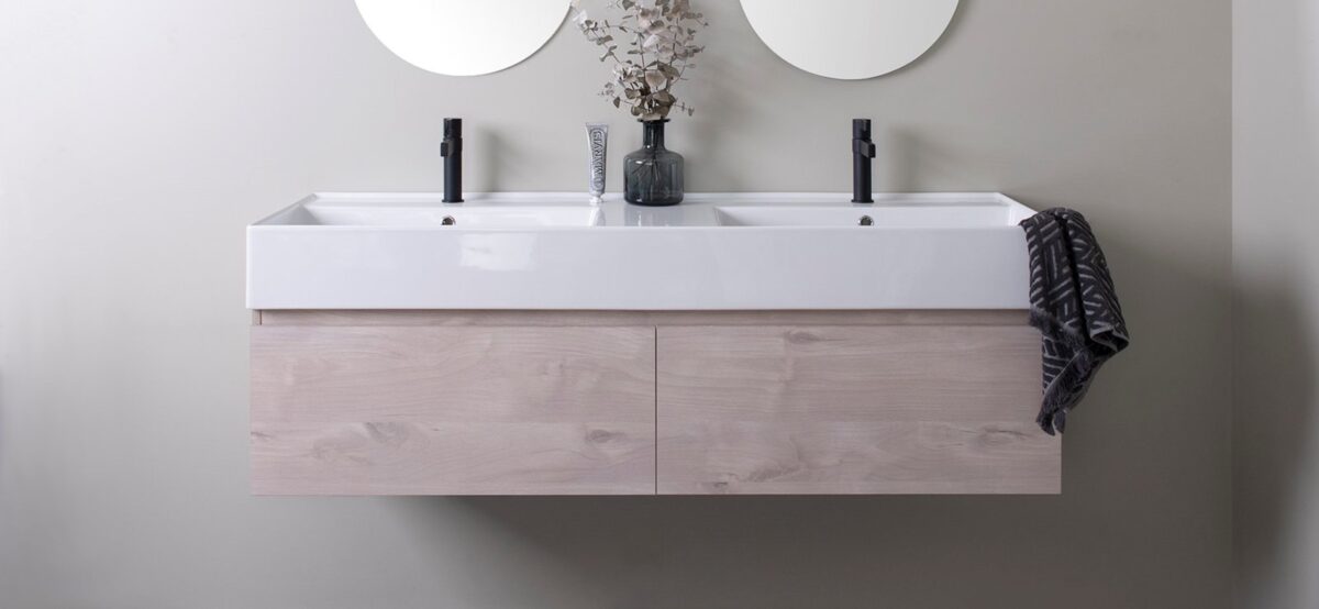 ADP CAPRI WALL HUNG VANITY WITH ITALIAN SCARABEO CERAMIC TOP - Urban Designs Bathroom and Kitchen
