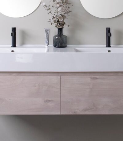ADP CAPRI WALL HUNG VANITY WITH ITALIAN SCARABEO CERAMIC TOP - Urban Designs Bathroom and Kitchen