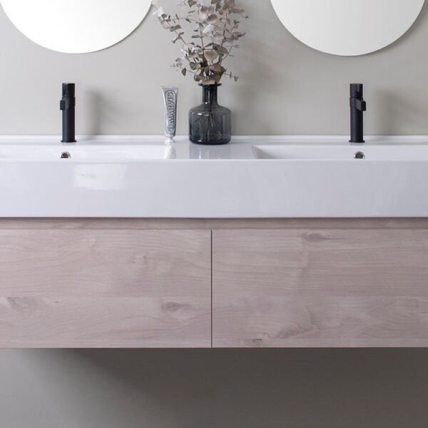 ADP CAPRI WALL HUNG VANITY WITH ITALIAN SCARABEO CERAMIC TOP - Urban Designs Bathroom and Kitchen