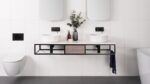 ADP COBALT QUARTZ WALL HUNG VANITY METAL FRAME WITH BENCHTOP - Urban Designs Bathroom and Kitchen