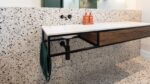 ADP COBALT WALL HUNG VANITY METAL FRAME WITH SOLID SURFACE MOULDED TOP - Urban Designs Bathroom and Kitchen