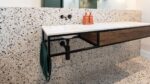 ADP COBALT WALL HUNG VANITY METAL FRAME WITH SOLID SURFACE MOULDED TOP - Urban Designs Bathroom and Kitchen